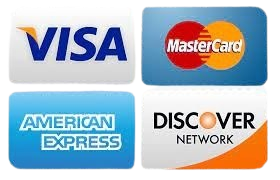 Visa, Mastercard, American Express and Discover